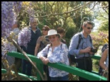 Doreen on the bridge with the Patels in the background - Bill Pechey